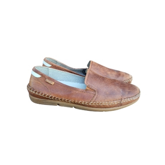 PIKOLINOS Other - 46 Pikolinos Azores Brown Leather Driver Loafer Venetian Slip On Jog Shoe Men 12